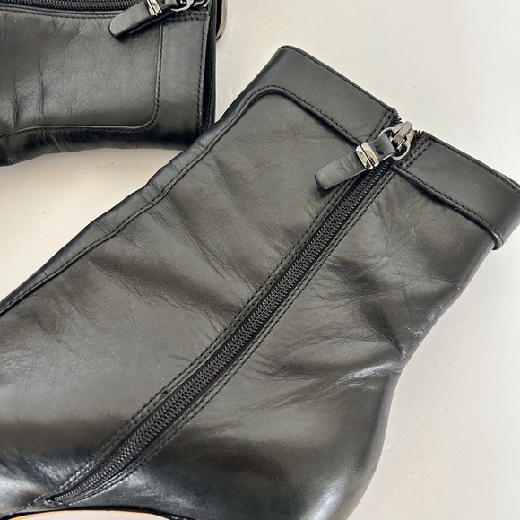 VIA SPIGA BLACK LEATHER BOOTS SIZE 8.5 - Picture 9 of 16